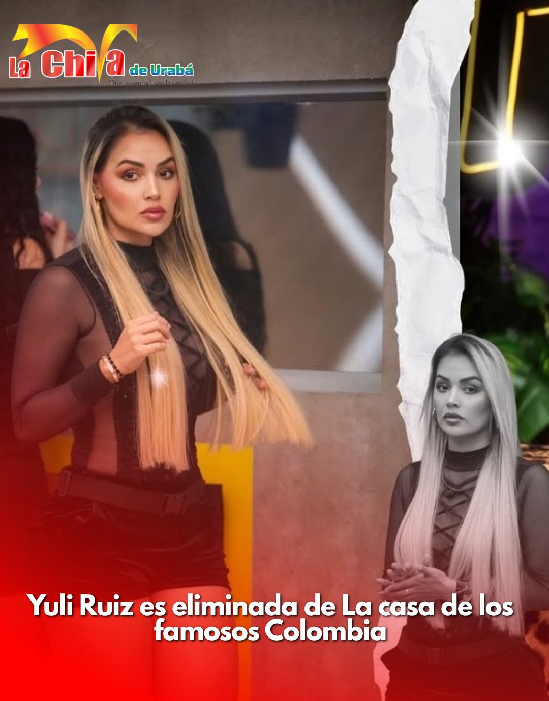 Yuli Ruiz eliminada de La casa de los famosos y reconfigura el cuarto Tormenta