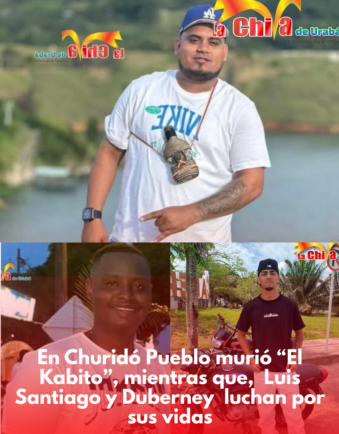 Tragedia en Churidó Pueblo; murió “Kabito”, dos de sus compañeros están heridos