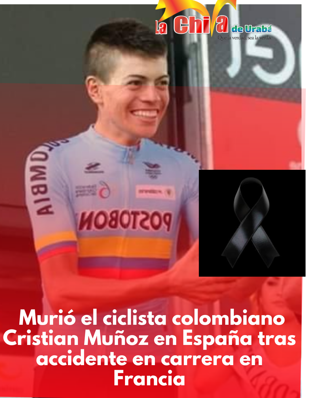 Luto en el ciclismo colombiano, murió en España Cristian Muñoz tras accidente en Francia