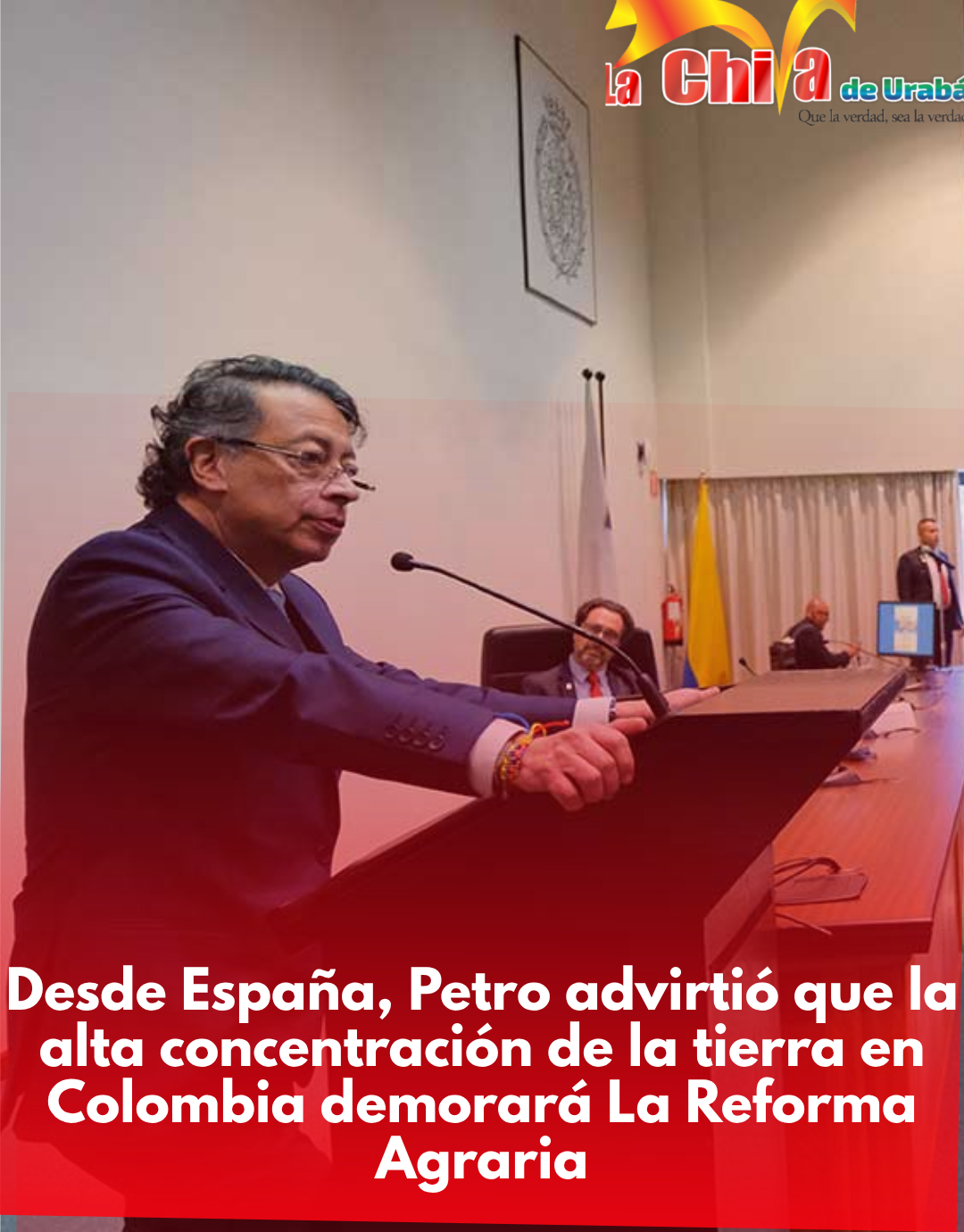 Petro dijo en España que Reforma Agraria  tardaría años por alta concentración de tierra