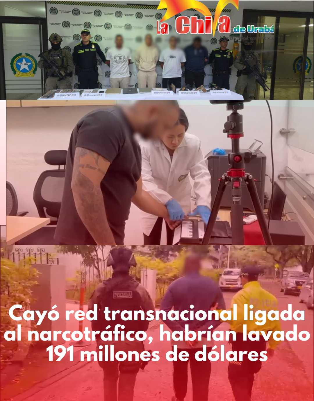 En poder de las autoridades red transnacional ligada al narcotráfico