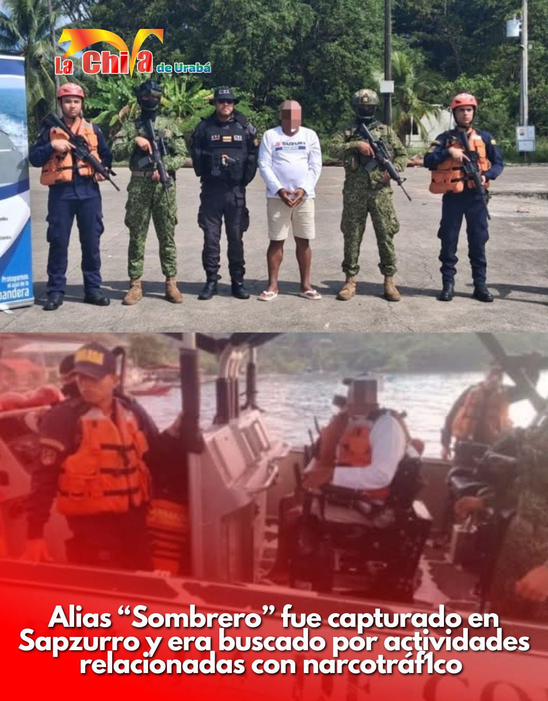 Capturaron en Sapzurro a presunto integrante del EGC vinculado al narcotráfico internacional