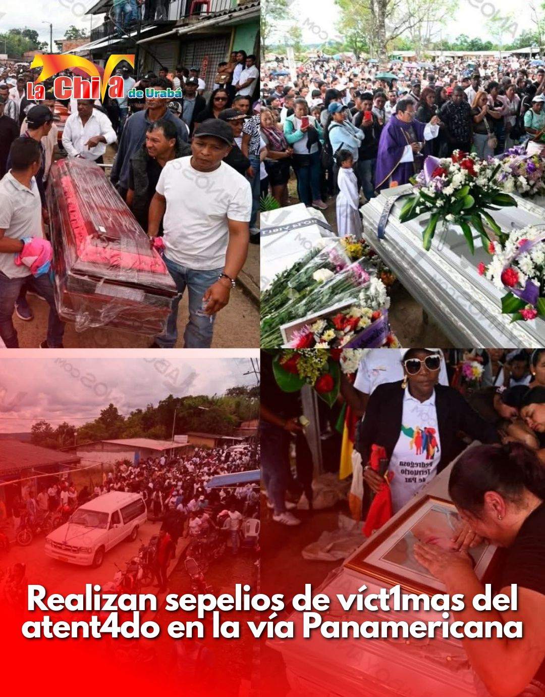 Cajibío despidió a las víctimas del atentado en la vía Panamericana