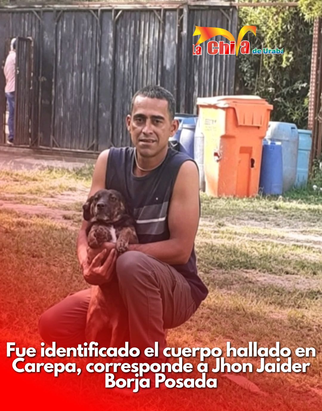 El Sordo fue hallado sin vida en zona rural de Carepa