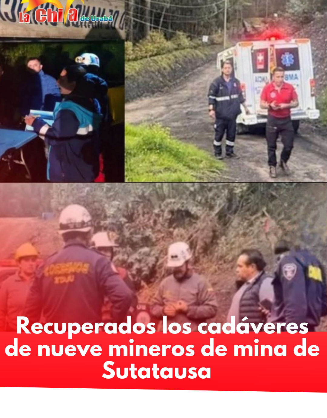 Nueve mineros murieron tras explosión en mina de carbón en Sutatausa