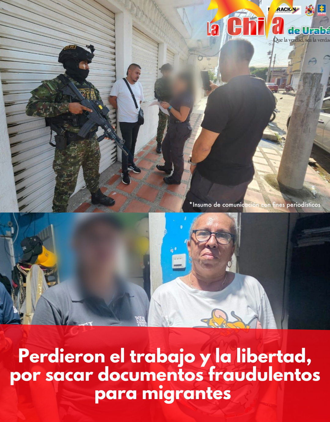 En poder de la justicia funcionarios que sacaban documentos falsos a migrantes