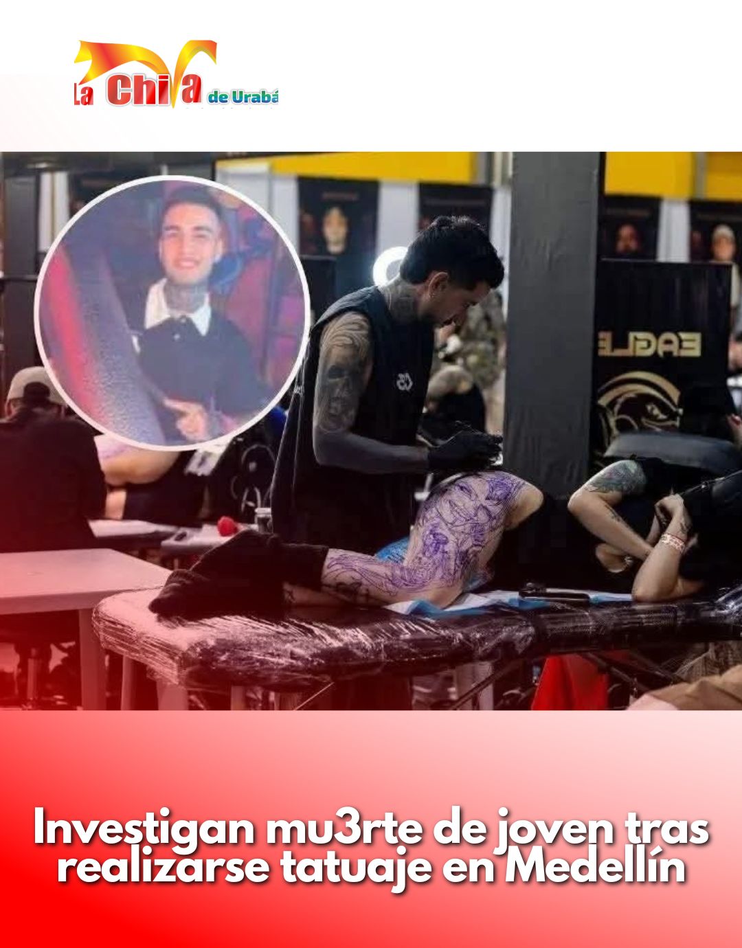 Juan Felipe Palacio murió tras complicaciones luego de realizarse un tatuaje en Expotatuaje