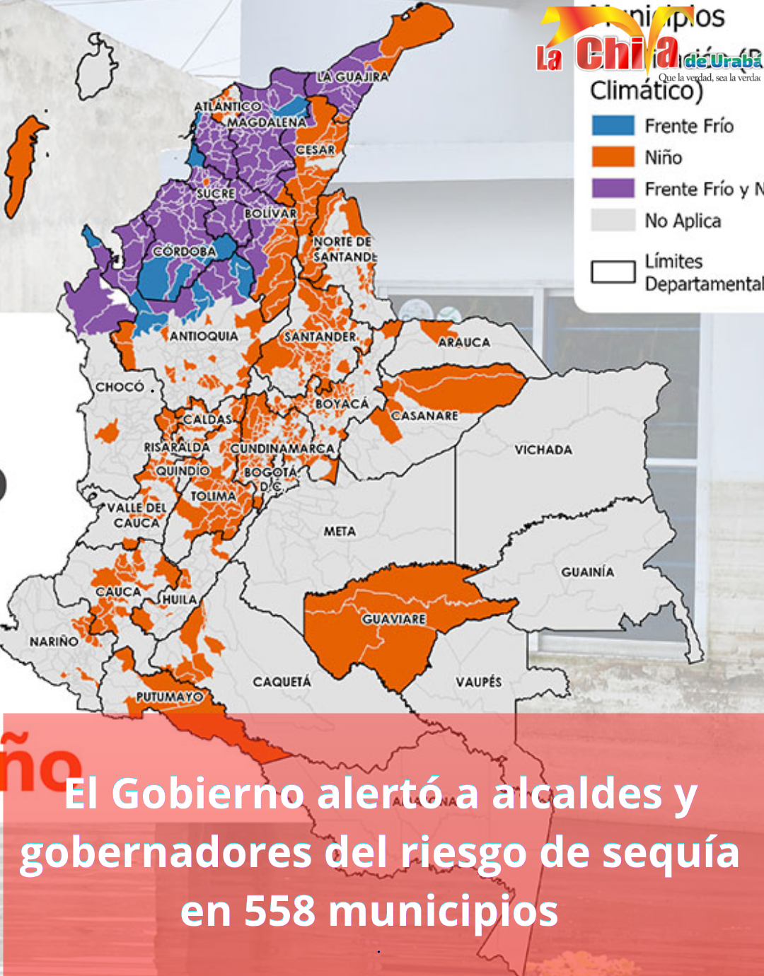 ¡Alerta en 558 municipios! En riesgo de sequía por el fenómeno de El Niño