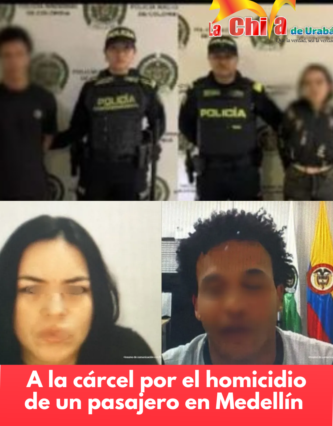 Judicializan a pareja señalada de asesinar a un pasajero durante un robo